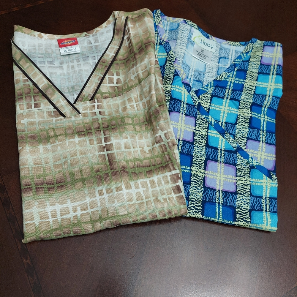 2 Scrub Tops